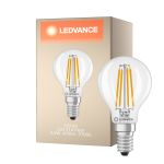 Ledvance Classic LED E14 Birne Fadenlampe Klar 2.5W 470lm - 827 Extra Warmweiß | Dimmbar - Ersatz Für 40W