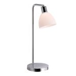 Nordlux Tischlampe Ray Metall und Glas Chrom | Geeignet für 1x E14