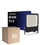 Mehrfachpackung 5x Noxion LED-Scheinwerfer Beam V2.0 40-100W 5300-14000lm 90D - 830-840-865 CCT | IP66 - Asymmetrisch Type II
