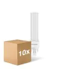Mehrfachpackung 10x Noxion Lucent LED PL-C EM 6.5W 830 | Warmweiß - 2-Pins - Ersatz für 18W