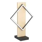 Eglo Tischlampe Boyal Holz Schwarz, Braun 13W 1750lm - 830 Warmweiß